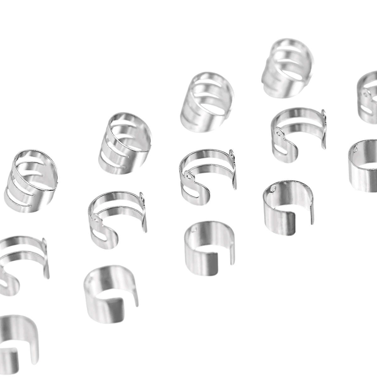 10-11mm Stainless Steel Double/Triple-Wire Earring Clips for DIY Jewelry Making Necklaces Bracelets Pendants Accessories - view 6