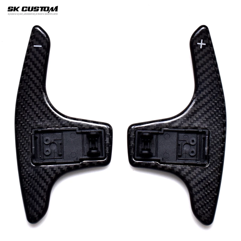 SK CUSTOM For Kia Stinger GTS GT Line hatchback 2018-2022 Carbon Fiber Steering Wheel Shift Paddle Extended Shift