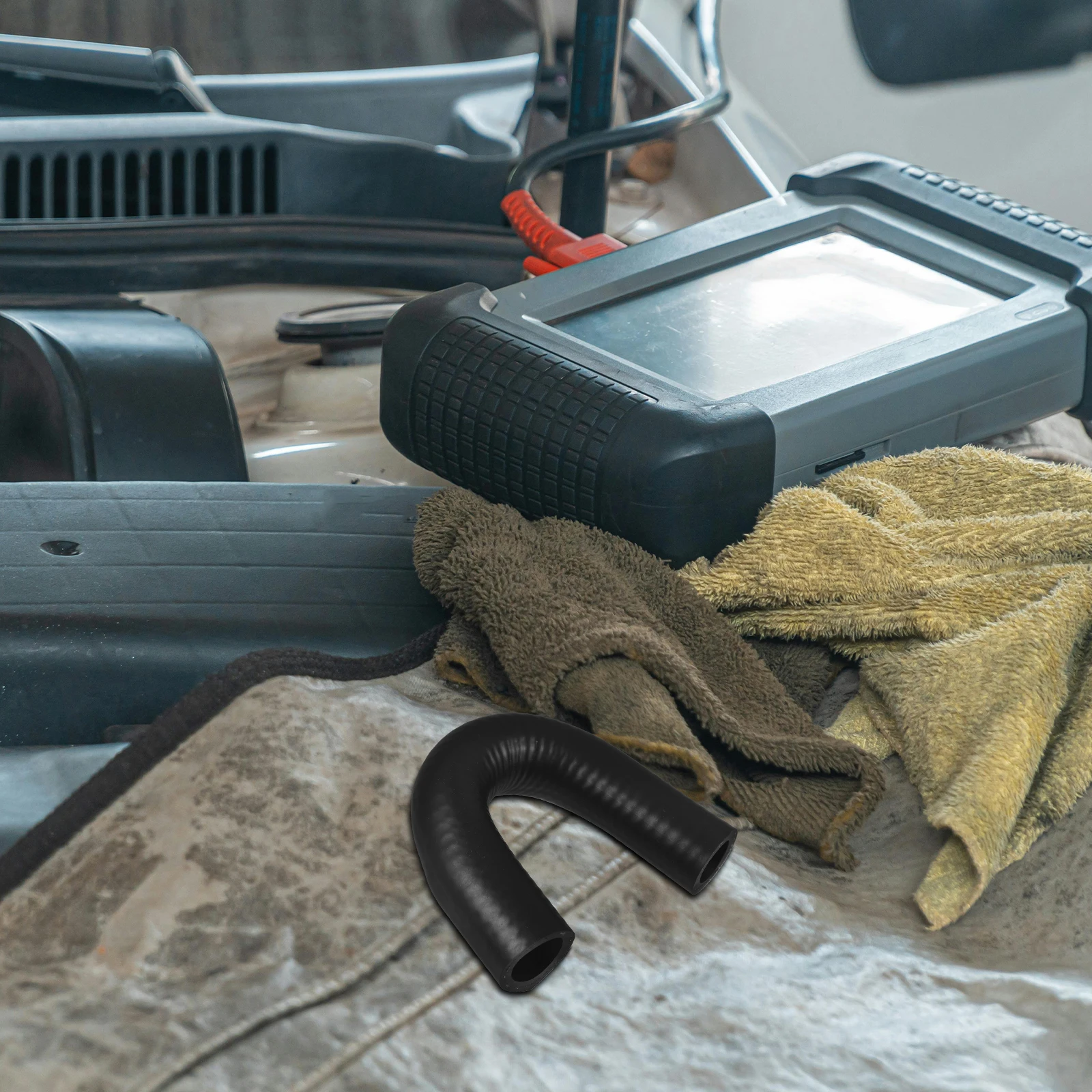 U Shape Heater Core Bypass Hose Rubber Coolant Engine Water Tube Replacement Car Accessory Fast Installation Stable Operation