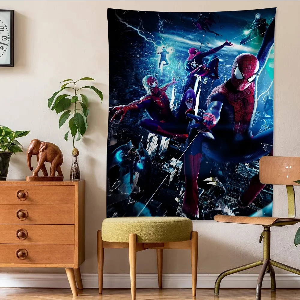 Avengers S-Spidermans Cartoon Tapestry Home Decoration Hippie Bohemian Decoration Divination Home Decor