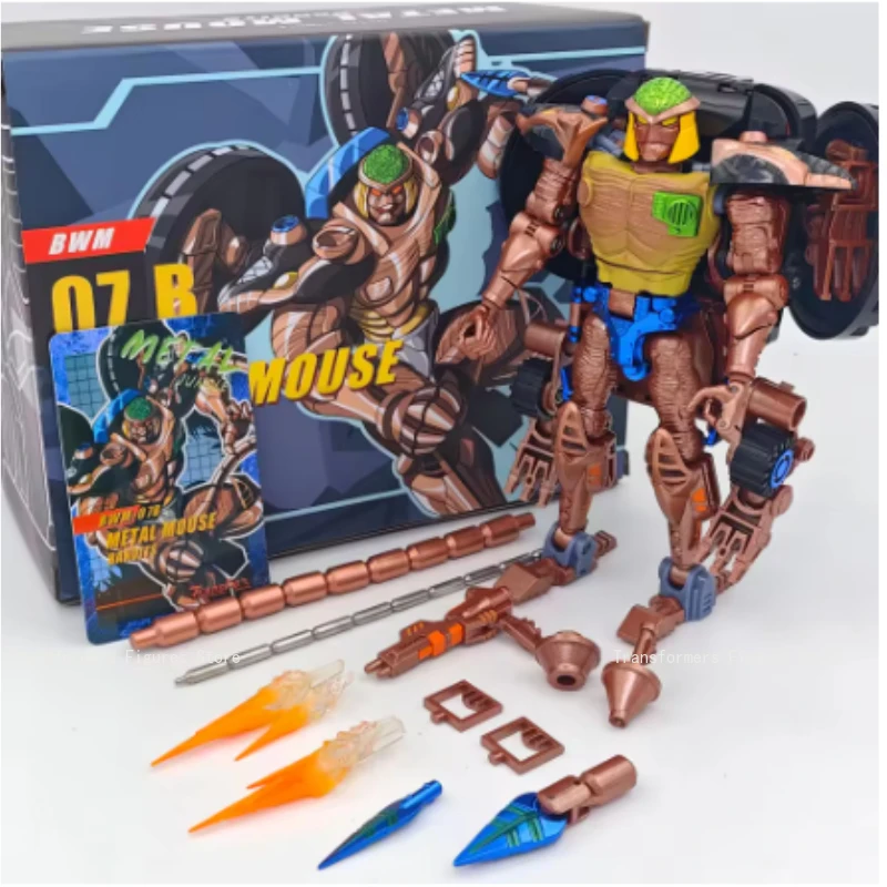 In Voorraad Transformator TA Super Warrior Beast Man BWM-07B Metal Rat Warriors Move Hamster Verjaardagscadeau Anime Karakter Prototype