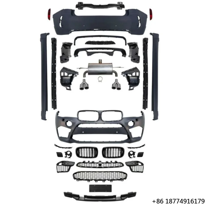

For X6 F16 Car Bumper Body Kit for X6M Upgrade Side Skirt Exhaust Pipe Wheel Arches M Sport Front Rear New Car Bumpers