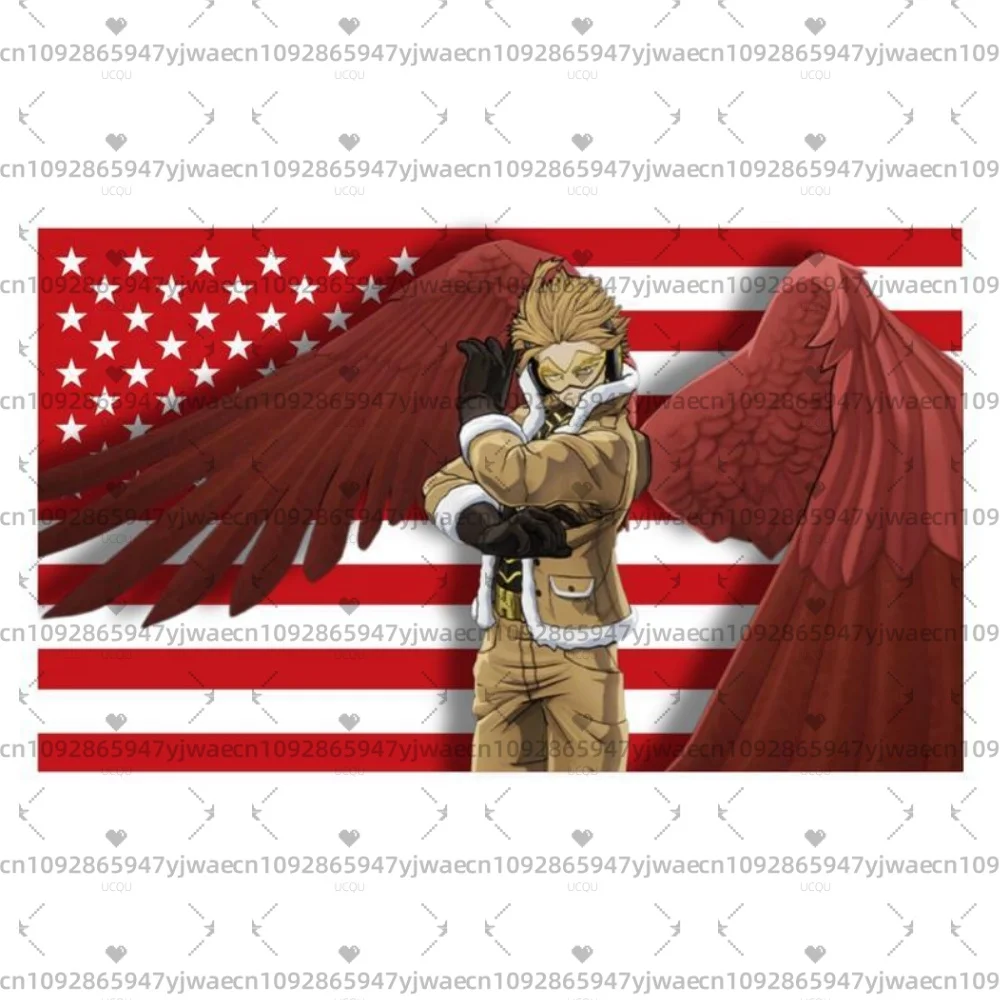 Keigo Takami Hawk Wall Tapestry My Hero Academia Anime Flag Barber Shop Advertising Decoration Garage Flags Outdoor Decors Flaga
