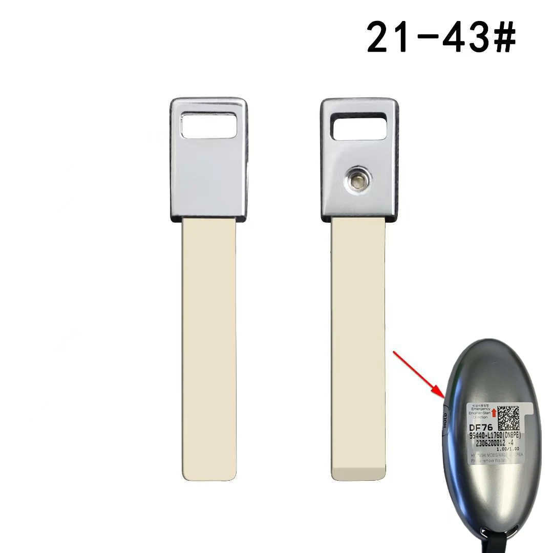 Car Remote Key Mechanical Blade for Hyundai Elantra Kona Azera IX35 Sonata Santa Fe Grandeur Mufasa Palisade Car Key Blade