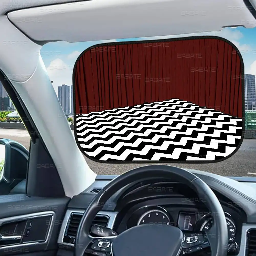 T-Twin P-Peaks فيلم مظلة السيارات الصيف نافذة السيارة غطاء الفيلم ظلة واقية من الشمس الطفل الجانب نافذة ظلة الستار Sunblock #5