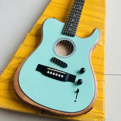 Electric wood dual-purpose guitar, quality assurance, rock band, professional level, fast shipping.