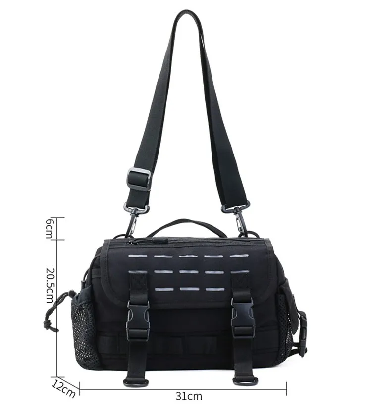 Imagem -03 - Multifuncional Nylon Cintura Bolsa Esportes ao ar Livre Impermeável Caminhadas Pesca Bolsa Mochila de Camuflagem Messenger Bag