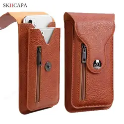 Leather Wallet Phone Case For Samsung Galaxy M54 M53 M52 M42 M40 M80S M62 M60S M40S M33 M32 M31 Phone Pouch Belt Clip Waist Bag