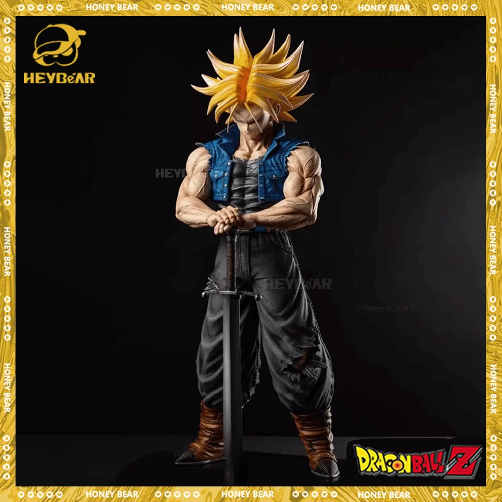 28cm Dragon Ball Z Figure Trunks Anime Figures Future Trunks Model Pvc Figurine Collection Desk Toys Statue Kids Birthday Gifts