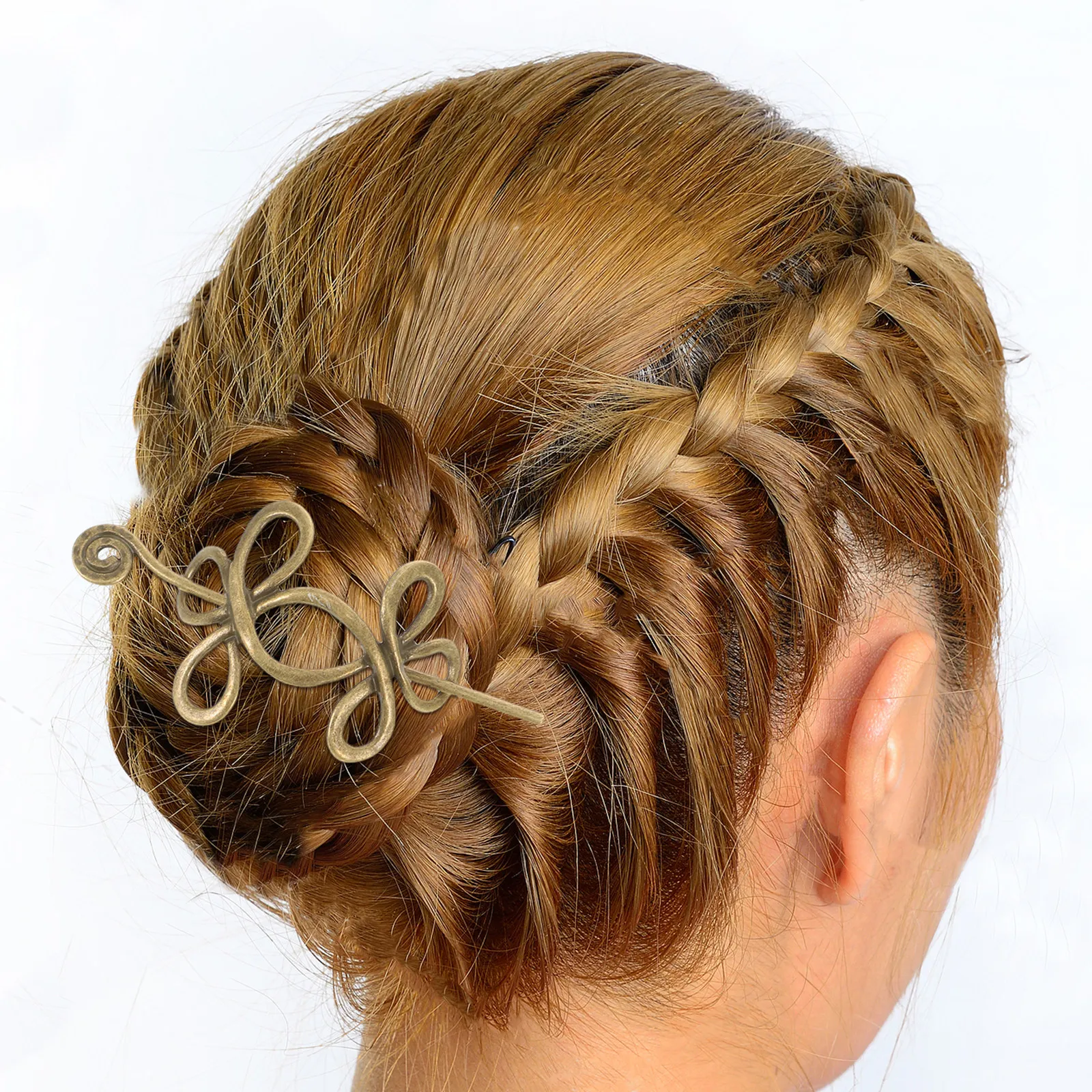 

3Pcs Vintage Alloy Hair Clips Hollow Retro Viking Hairpin Set for Ladies Updo Chignon Bridal Hair Accessories Viking Jewelry