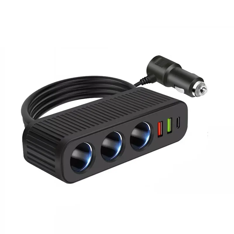 Car Charger For Phones 120W Plug And Play Charger Splitter Overcharge Protection Charger Adapter PD QC3.0 Car Charger