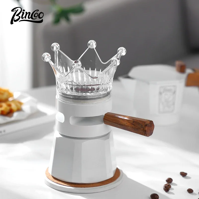 BINCOO موكا وعاء موزع الدورية مسحوق الجرعات الدائري تاج مكافحة انسكاب مسحوق القهوة الموزع مستوي أدوات باريستا اسبريسو