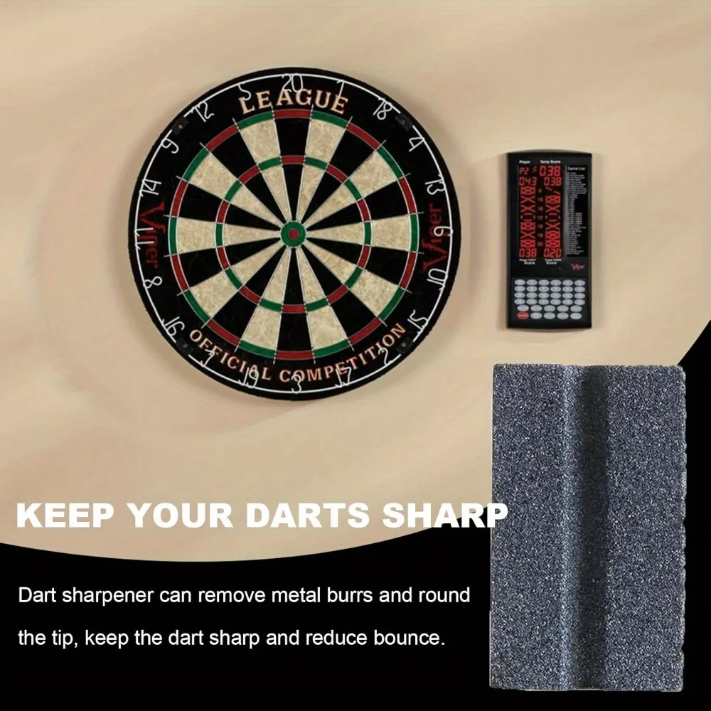 4pcs/pack Dart Sharpening Stone Mini, V-Shape Dart Sharpening Stone For Steel Tip Darts Keep Steel Needle Sharp Tool