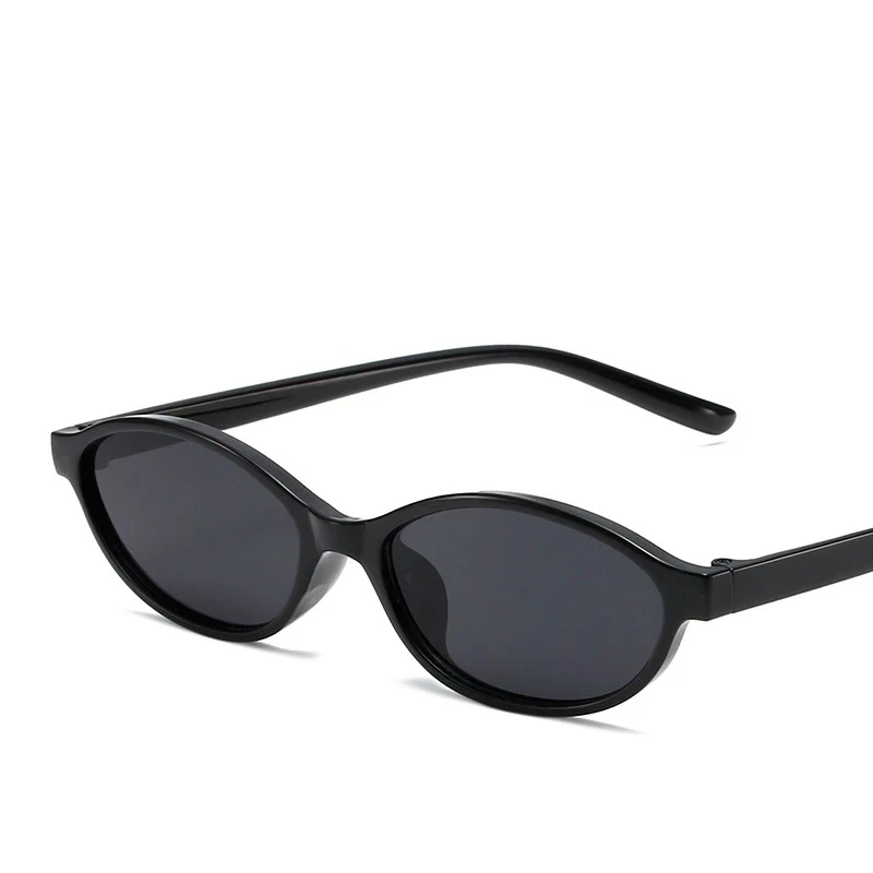 Vintage Small Frame Oval Sunglasses – Black Round Designer Style, Unisex Cool Eyewear for Men & Women, Fashion Circular UV Sun Glasses image 5