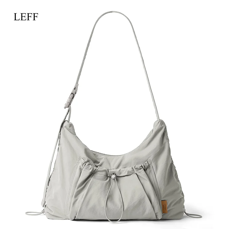 

LEFF Light Crossbody Bag Classic Solid Color Large Capacity Outdoor Travel Shoulder Bags Commuting Bag Casual Bag Waterproof Bag