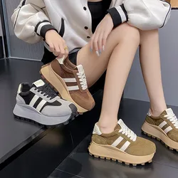 Sneakers scarpe donna 2023 autunno nuovo Vintage Versatile Casual leggero suola spessa scarpe da papà scarpe con plateau