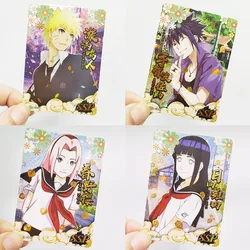 DIY NARUTO Hokage Gold Drill Edition Flash Card SSP SP TG Anime Peripheral Game Collection Card Holiday Gift