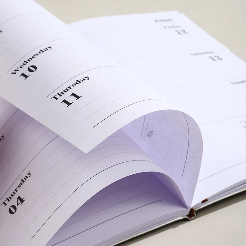 2026 A5 مخطط أسبوعي غطاء بولي يوريثان متين 365 يوما الجدول اليومي دفتر المدمجة التقويم مجلة مدرسة مكتب جدول الأعمال المنظم