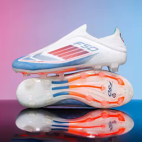 New Men Soccer Shoes Training Boys Sport Football Boots FG/TF Non Slip Match Breathable Adult Long Spikes Cleats Outdoor Sneaker