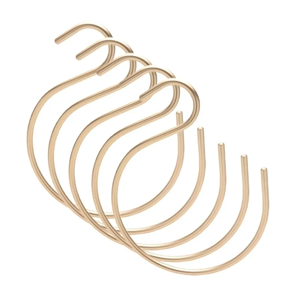 Versatile Metal Hanging Hooks Cap Organizer Hat Storage S-Shape Hook Space-Saving Closet Organizer Hooks Home Organization