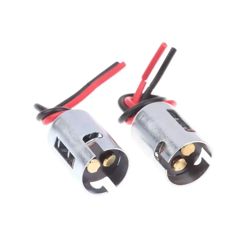 

Металлический автомобильный стоп-сигнал, жгут светодиодной лампы, адаптер BA15D, светодиодный держатель лампы, аксессуары «сделай сам»