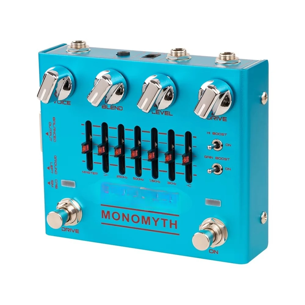 R-26 Bass Preamp Pedal Guitar Effector Amplifier Realistic Analogue Sound Metal for Recording Gigs Band Performances