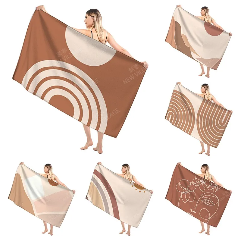 Bathroom Bath towel for adults sauna Large beach towel Gym towel Large hotel woman shower quick drying microfiber boho nordic