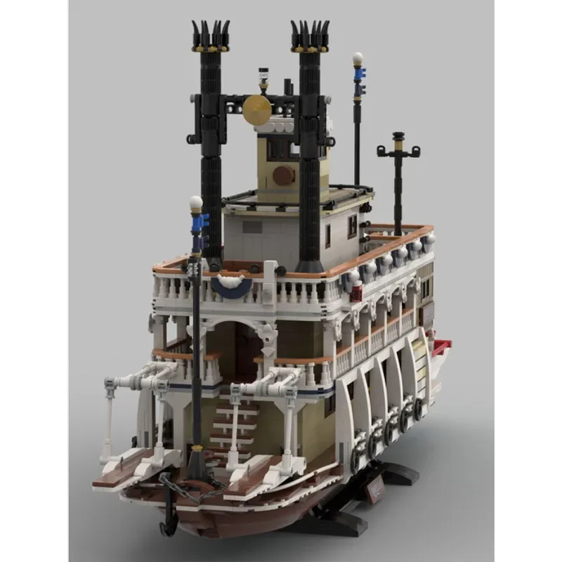 

MOC-232446 Модель строительного блока пароходного корабля Ocean River, 4774 деталей, креативная игрушка в подарок для мальчиков, детей, дня рождения и Рождества