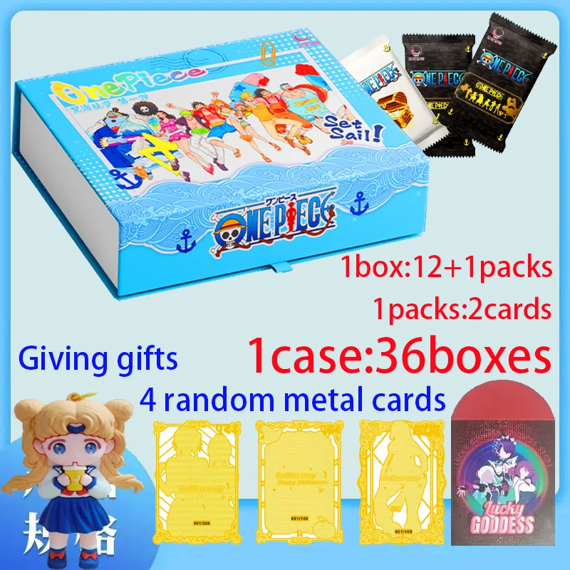 One Piece Collections Rare Cards Box Booster Pack Anime Luffy Zoro Nami Chopper TCG Game Collectibles Card Child Birthday Gift