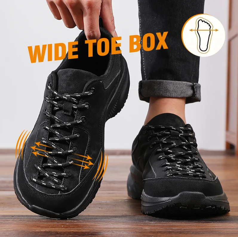 รองเท้าเดินป่าหนังกลับแบบกว้าง - Men'S Shoes Zero Drop บทวิจารณ์และราคา