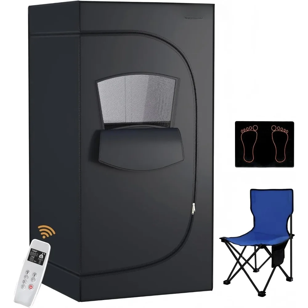 Portable Far Infrared Sauna, Portable Infrared Full Size Sauna Tent, Sauna for Infrared Home Spa, Heated Body Therapy, Time