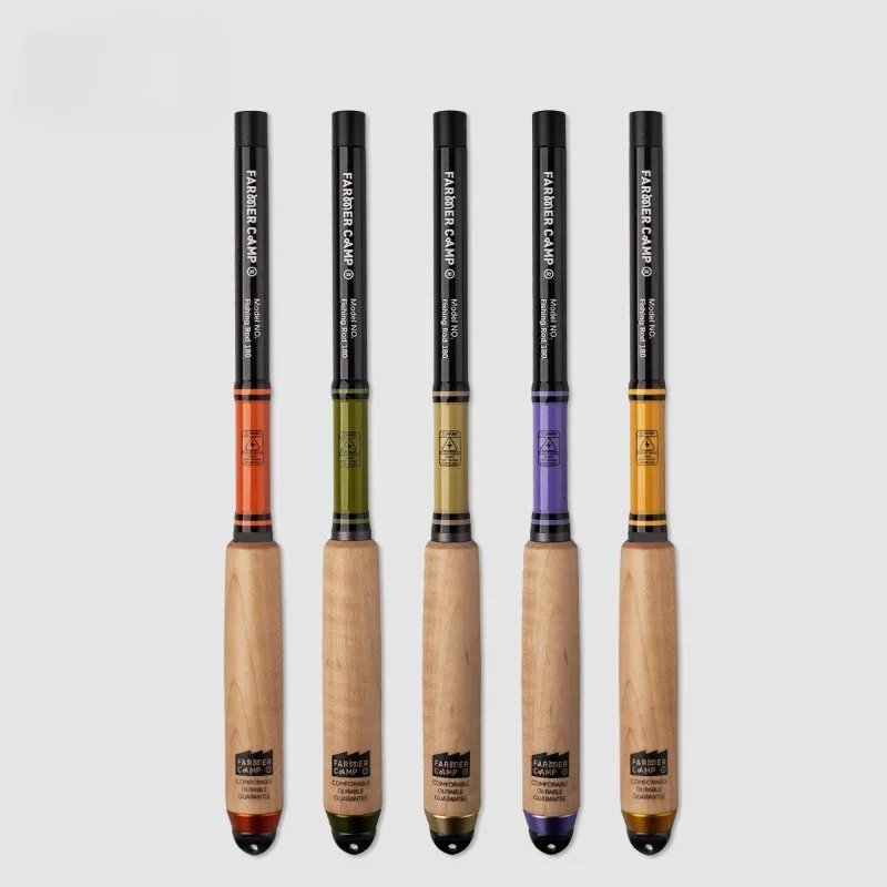 

Маленькая удочка Farmer Camp с конским ртом, короткая секция, ручная удочка для рыбалки, детская ручная удочка 1,8/2,1/2,4 м