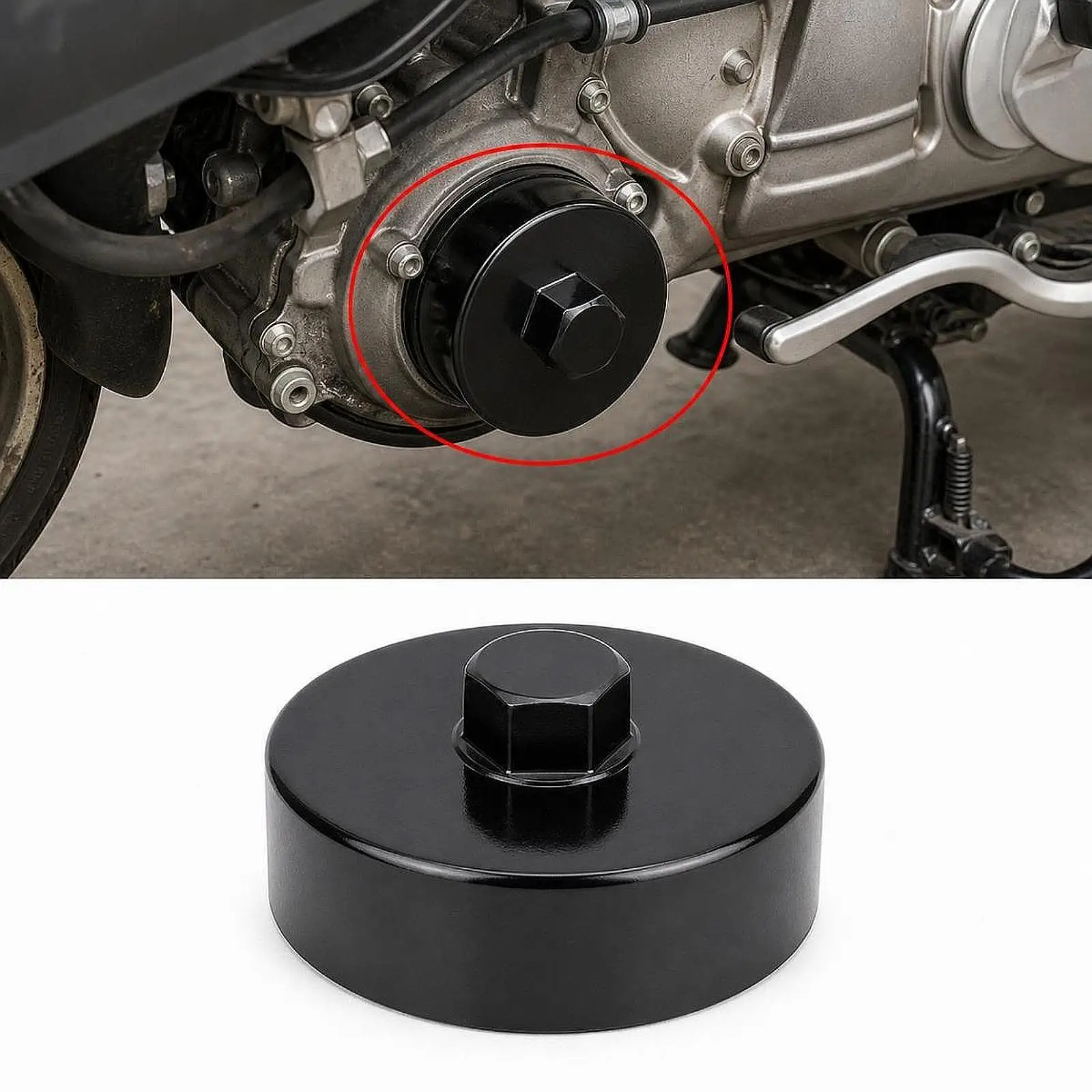 

Automotive Oil Filter Socket Wrench Durable Steel Tool for Piaggio Vespa Primavera 125 250 Sprint 300 Garage