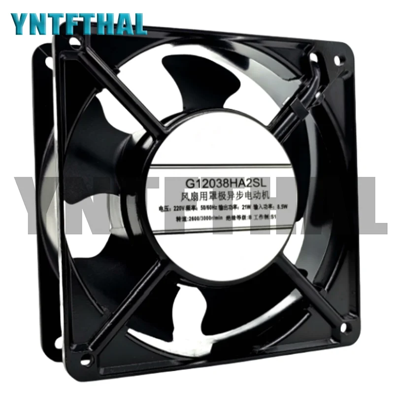 NEW For G12038HA2SL 220V 21W/8.5W 120*120*38MM 2600/3000r Two Lines Cabinet Cooling Fan