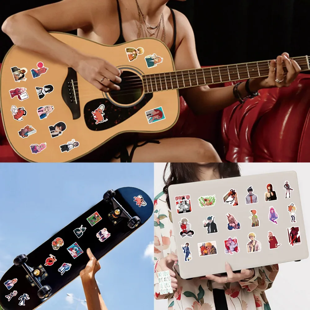 10/52 قطعة أنيمي بالمنشار رجل الكتابة على الجدران ملصقات مقاوم للماء الشارات للأمتعة دراجة نارية الأمتعة عربة دفتر جراب هاتف اللعب