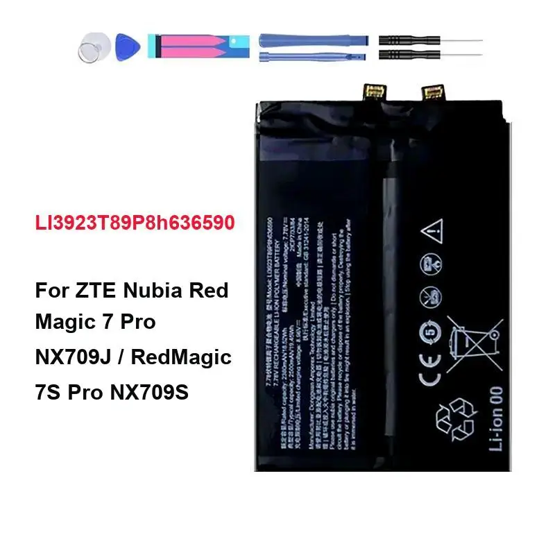 5000Mah Reliable Power Mobile Phone Battery For Zte Nubia Red Magic 7 7S Pro NX709J NX709S Li3923t89p8h636590 Portable