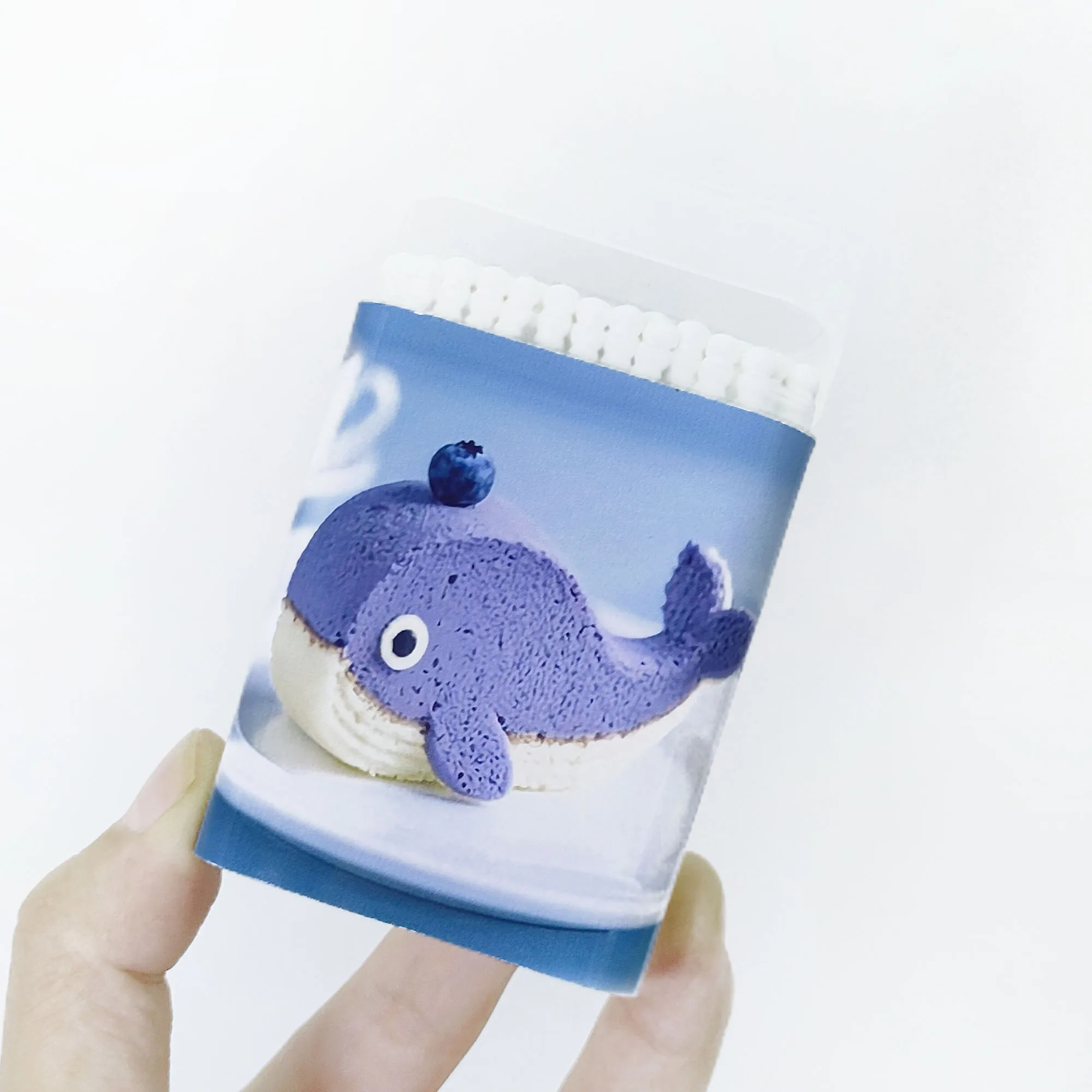 100개/300개 창의적인 동물 모양 디저트 테마 면봉 다기능 양면 스크류 스푼 면봉.