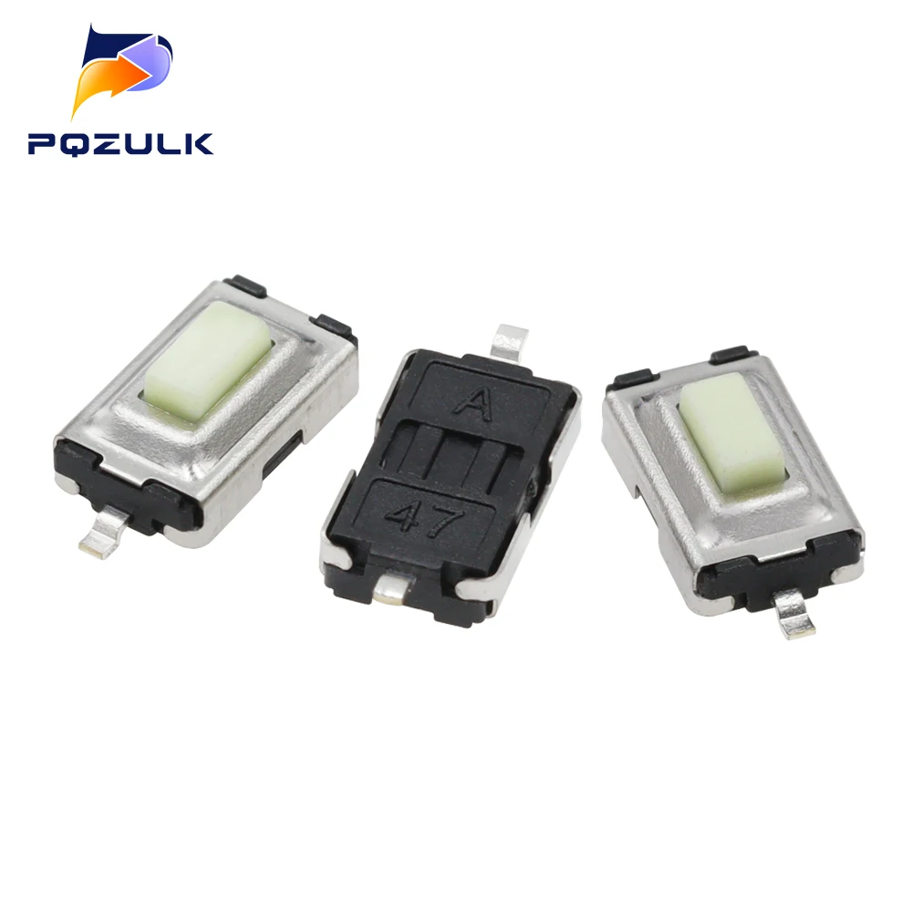 50PCS Tact Touch Micro Switch 3X6X2.5 Tactile Push Button Switch 3*6*2.5 mm SMD 2 Pin Car Remote Control Key Button Switch