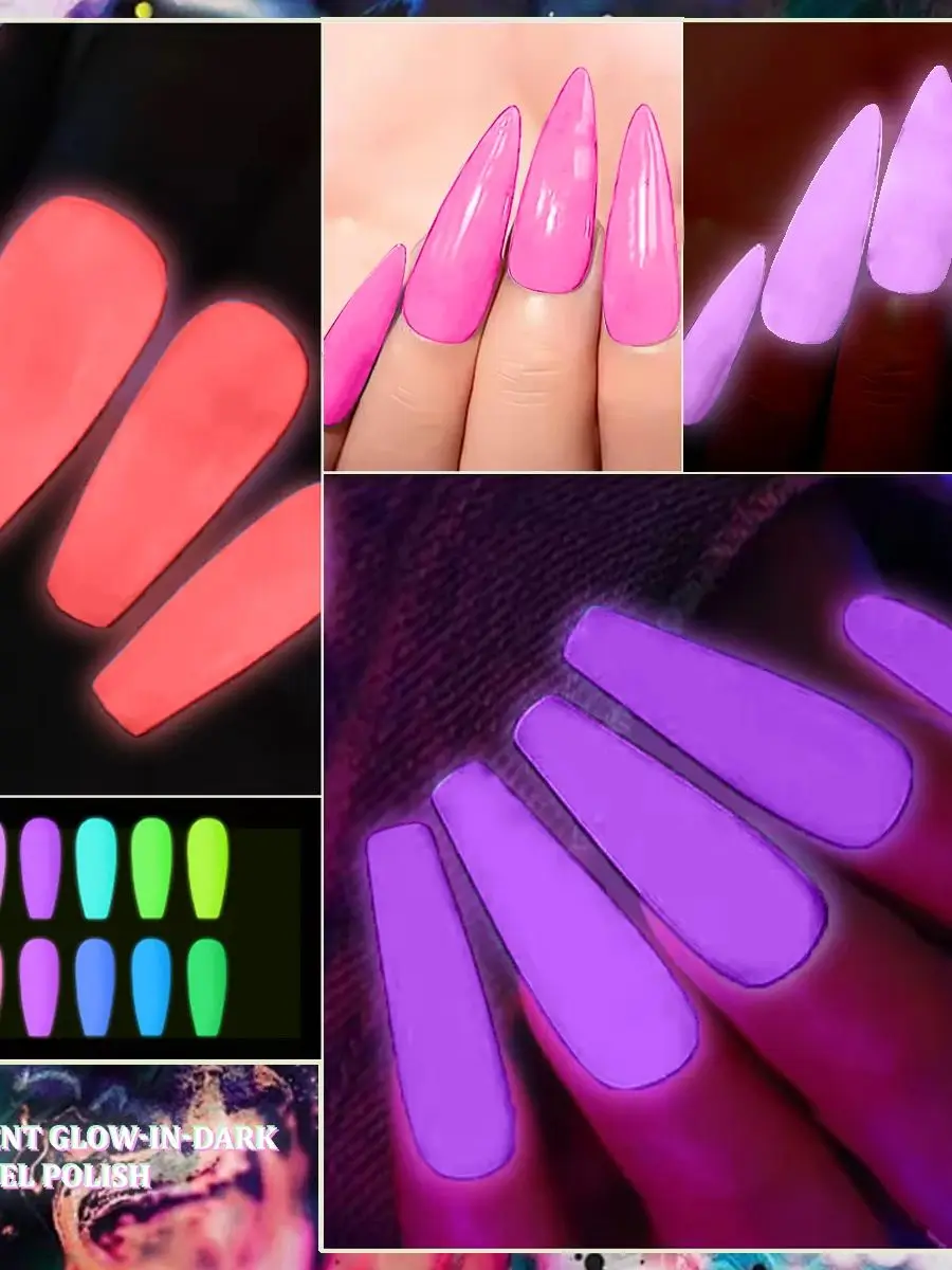 طلاء أظافر جل مضيء من 7 * نيون نيون جل بالأشعة فوق البنفسجية طلاء أظافر مضيء قابل للإزالة شبه دائم طلاء أظافر لصالون تجميل الأظافر تصنعه بنفسك