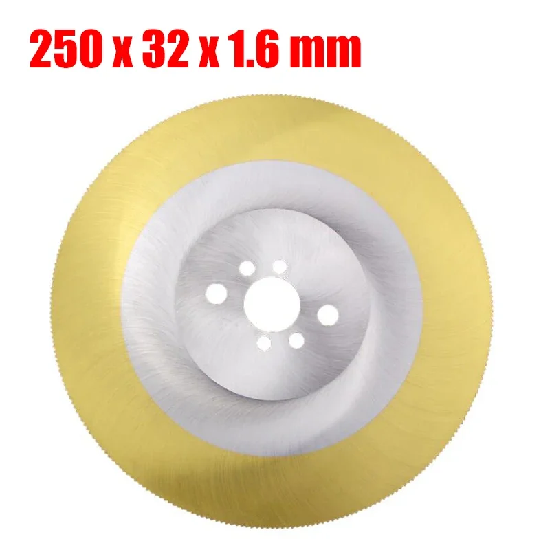 250mm HSS daire testere bıçağı 1.2/1.6/2.0mm kalınlığında kesme diski çelik bakır demir alüminyum metal boru kesme Metal bıçak