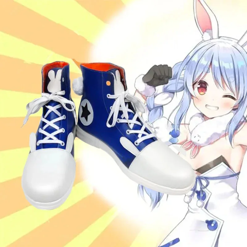 

Anime Hololive VTuber Rabbit Shu Yamino Cosplay Shoes Fancy Party Halloween Carnival Cute Sports Shoes Daily Boots