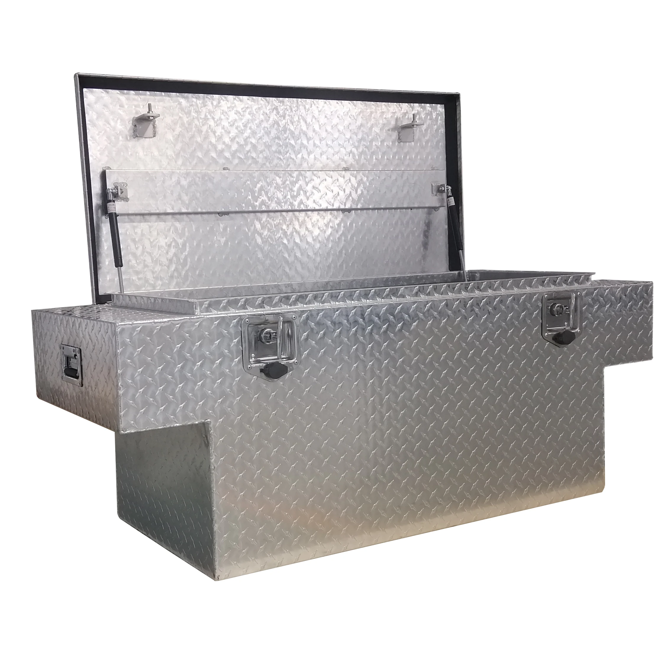 

Алюминиевые ящики для инструментов для грузовиков нестандартного размера с алмазной пластиной, портативное водонепроницаемое хранилище