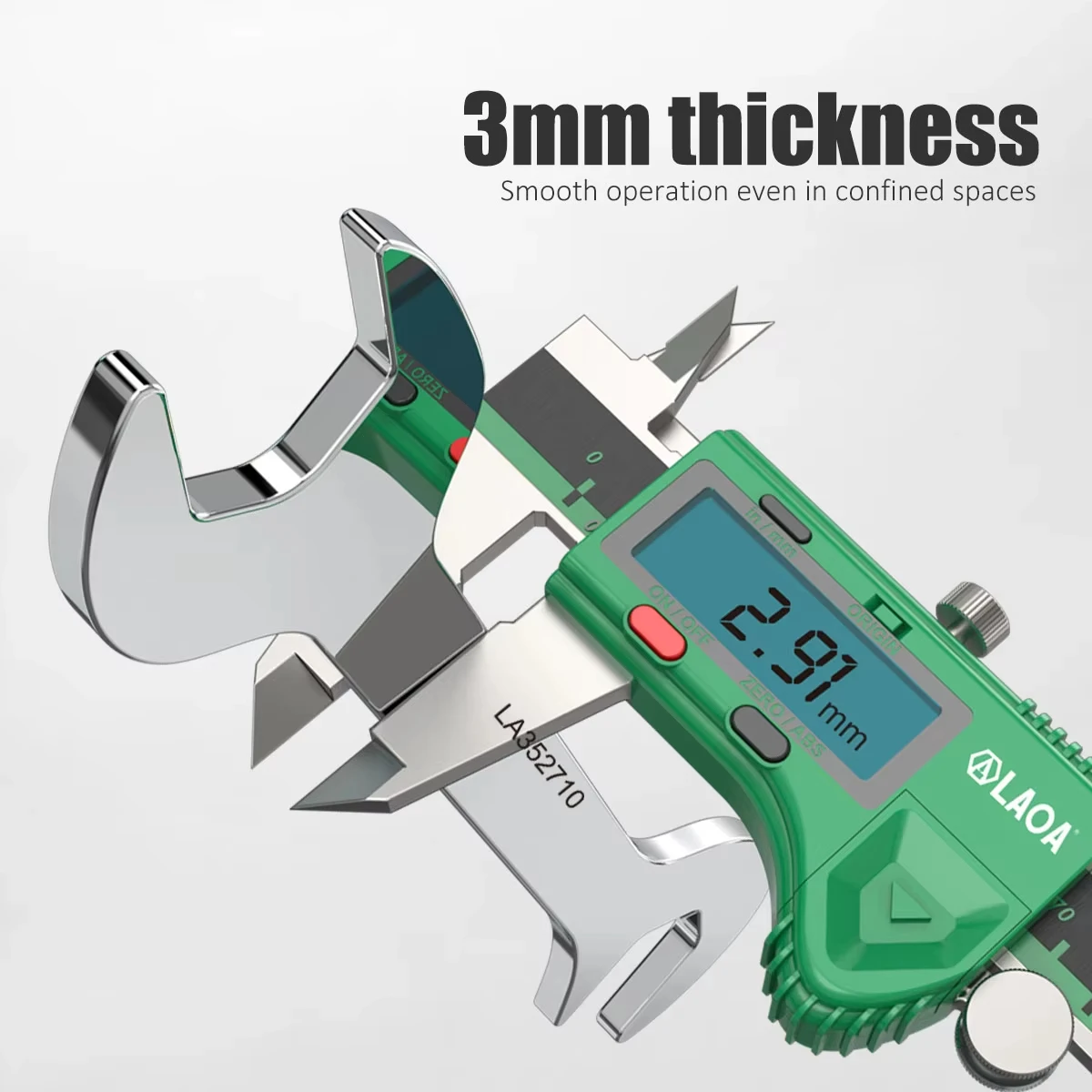 LAOA Mini Thin Double Open-end Wrench Stainless Steel Dual-purpose Wrench Auto Repair Household Set of Tools 5mm-11mm 4.5-11mm image 3