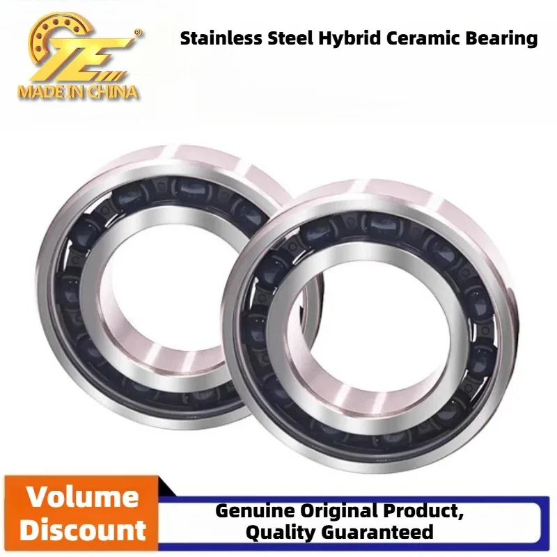 TE China Rolamentos de esferas cerâmicos híbridos de aço inoxidável de última geração S6300 6301 6302 6303 6304 6305 6306 6307