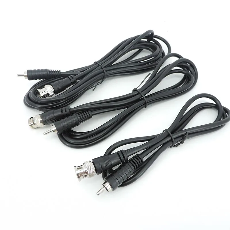 BNC Male to RCA Male Jack Coaxial Cable Connector Video Adapter for CCTV Camera system Camera Accessories L1