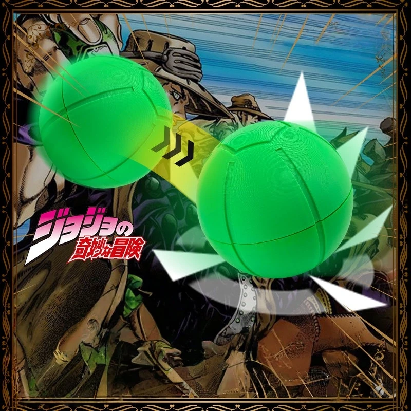 

Аниме Jojo's Bizarre Adventure SBR Джонни Джостар Гироскоп Зеппели: Подвижный 3D-печатный ручной вращающийся реквизит-шар для косплея