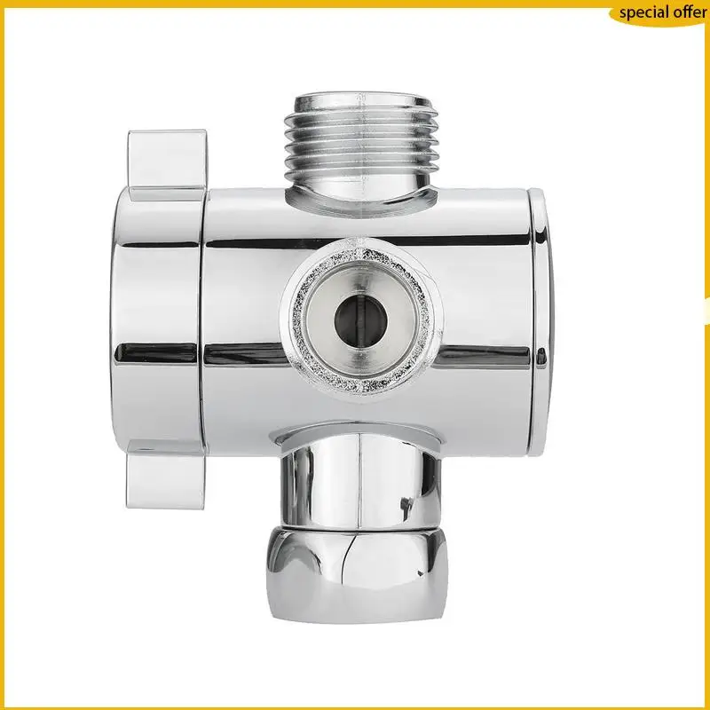 

A50I 1/2 дюйма 3-ходовой Т-образный переходной клапан Регулируемая насадка для душа с креплением на рычаге переключающий клапан Аксессуары для ванной комнаты