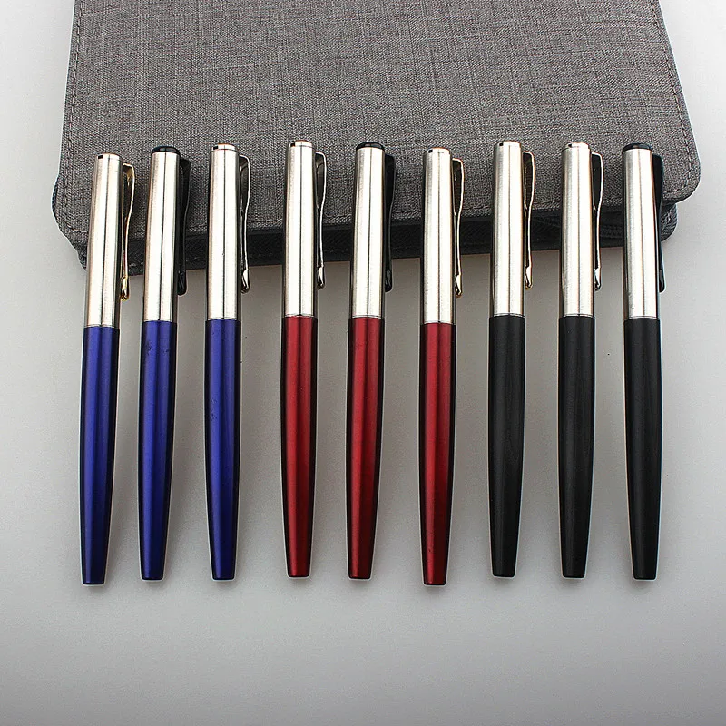 

Classic Design Metal Roller Ballpoint Pen Office Executive Business Men Signature Gift Pen /5 PCS refill /PU BAG choose