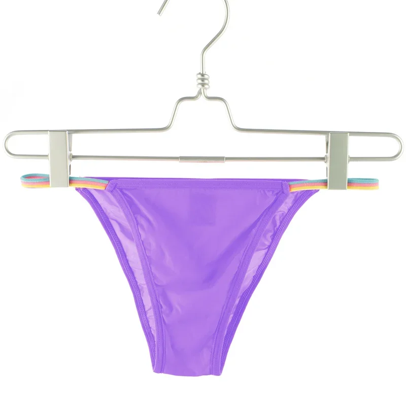 8PCS Women's Panties Bikini Sexy Silky Soft Smooth High Elastic Low Waist Briefs Lingerie T-back G-string Thong Women Underwear