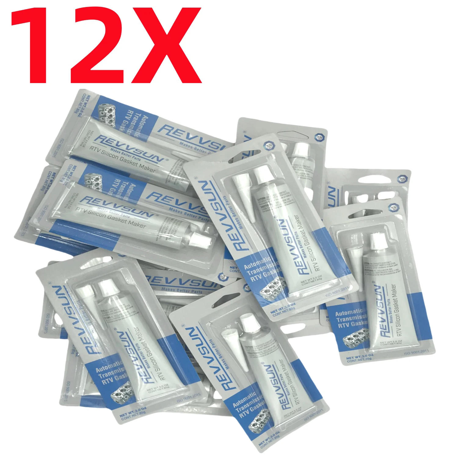 

12 Pieces RTV Strong Adhesive Glue Engine Gap Sealing Paste Equipment Repair High Temperature Sealant Neutral Silicone Gasket